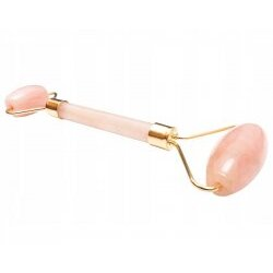 Clavier Gua Sha Roller wałek do masażu twarzy wykonany z kwarcu różowego