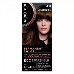 Syoss Permanent Coloration farba do włosów trwale koloryzująca 4_8 Czekoladowy Brąz