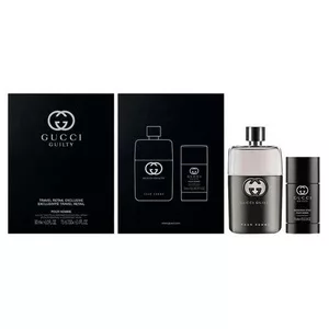 Gucci Guilty Pour Homme zestaw prezentowy dla mężczyzn woda toaletowa 90ml + dezodorant w sztyfcie 75ml