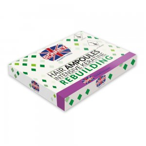 Ronney Hair Ampoules Intensive Keratine Rebuilding, ampułki z keratyną do włosów suchych i zniszczonych, 6szt.