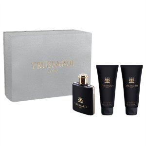 Trussardi Uomo zestaw woda toaletowa spray 100ml + balsam po goleniu 200ml + żel pod prysznic 200ml (M)