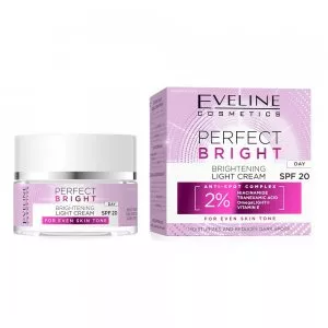 Eveline Cosmetics Perfect Bright rozjaśniający lekki krem ​​na dzień SPF20 50ml