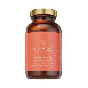 MyBestPharm MyBestColostrum suplement diety na odporność dla dzieci i dorosłych Malina 90g