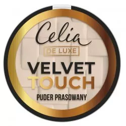 Celia De Luxe Velvet Touch puder prasowany 101 Transparent Beige 9g