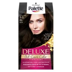 Schwarzkopf Palette Deluxe Oil-Care Color farba do włosów trwale koloryzująca z mikroolejkami 800 (3-0) Ciemny Brąz