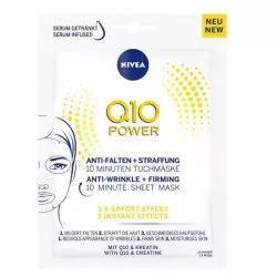 Nivea Q10 Power przeciwzmarszczkowa + ujędrniająca maska w płachcie 1szt
