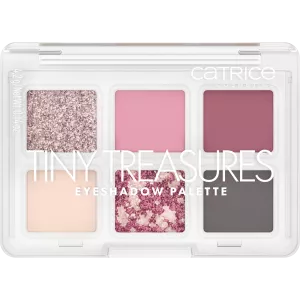 Catrice Tiny Treasures Eyeshadow Palette, mini paleta cieni do powiek, 020 Wild Berry, 4.2g