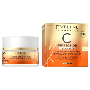 Eveline C-Perfection, silnie odżywczy krem poprawiający jędrność skóry 70+, 50ml
