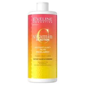 Eveline Vitamin C 3x Action, rozświetlający płyn micelarny, 500ml