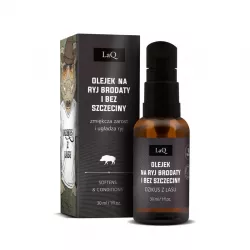 LaQ Dzikus z Lasu czarny mat, olejek do pielęgnacji brody i skóry twarzy, 30ml