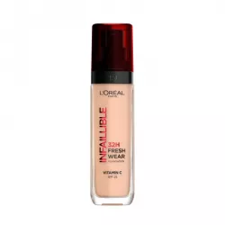 L'Oreal Paris Infaillible 32H Fresh Wear, podkład 145 Rose Beige, 30ml