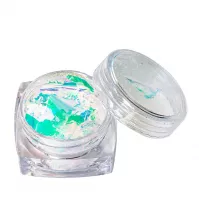 Peggy Sage, płatki brokatu Aurora flakes 2, zielone