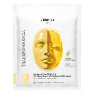 L\'biotica Maska kolagenowa z ceramidami w mikrokapsułkach Regeneracja i Nawilżenie 1szt.