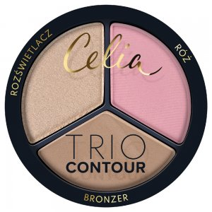 Celia Trio Contour zestaw do konturowania twarzy w pudrze 01