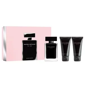 Narciso Rodriguez For Her zestaw prezentowy dla kobiet woda toaletowa 50ml + balsam nawilżający 50ml + żel pod prysznic 50ml