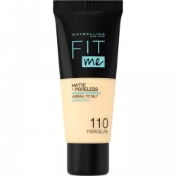 Maybelline New York Fit Me! & Poreless Foundation, podkład 110 Porcelain, 30ml