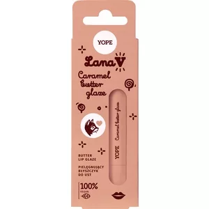 Yope Lana V, pielęgnacyjny błyszczyk do ust zapewniający jedwabiste wykończenie, karmelowy, 8ml