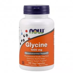 Now Foods Glycine 1000mg glicyna suplement diety 100 vege kapsułek