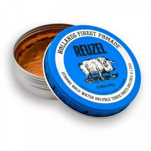 Reuzel Blue Strong Hold Water Soluble, wodna pomada do włosów, mocna, 95g