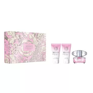 Versace Bright Crystal zestaw woda toaletowa spray 50ml + żel pod prysznic 50ml + balsam do ciała 50ml (W)