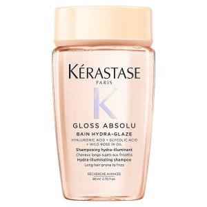 Kerastase Gloss Absolu Hydra Glaze, kąpiel, szampon nawilżająco-nabłyszczający do włosów puszących się, 80ml