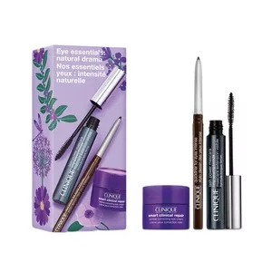 Clinique Eye Essentials: Natural Drama zestaw tusz do rzęs 6ml + kredka do oczu 0.14g + krem pod oczy 5ml