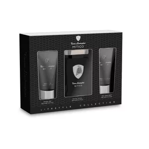 Tonino Lamborghini Mitico zestaw woda toaletowa spray 125ml + balsam po goleniu 100ml + żel pod prysznic 100ml (M)