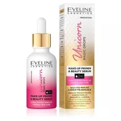 Eveline Unicorn Magic Drops, pielęgnująca baza pod makijaż, 30ml