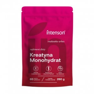 Intenson Kreatyna Monohydrat suplement diety Truskawka-Arbuz 260g