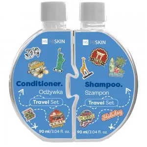 HiSkin Puzzle Travel zestaw szampon do włosów 90ml + odżywka do włosów 90ml
