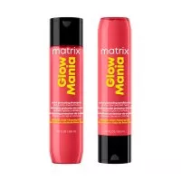Matrix Glow Mania, zestaw nabłyszczający z efektem laminacji, szampon + odżywka