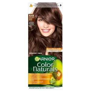 Garnier Color Naturals 5.12 Zimny brąz, odżywcza farba do włosów, do 100% pokrycia siwych włosów