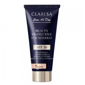 Claresa Beauty Protective Foundation nawilżający podkład z filtrem SPF50 1W Light Warm 30ml
