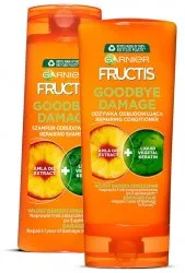 Garnier Fructis Goodbye Damage, odbudowujący zestaw do włosów, odżywka + szampon