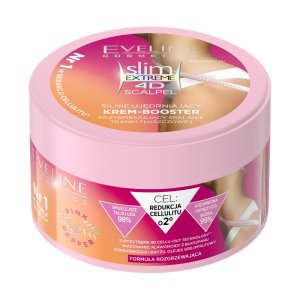 Eveline Cosmetics Slim Extreme 4D Scalpel, Silnie ujędrniający krem-booster spalający tkankę tłuszczową, 200ml