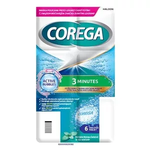 Corega Tabs szybka tabletka czyszcząca do protez i aparatów ortodontycznych, 6 sztuk