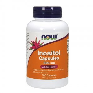 Now Foods Inositol 500mg suplement diety 100 kapsułek wegańskich
