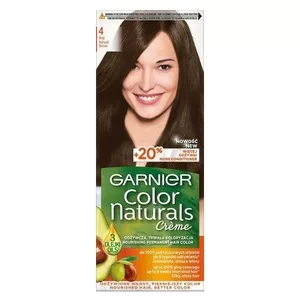Garnier Color Naturals 4 Brąz, odżywcza farba do włosów, do 100% pokrycia siwych włosów