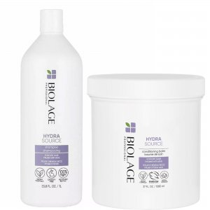 Biolage HydraSource, zestaw XL nawilżający do włosów suchych, szampon + odżywka