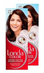 Londa Color, Farba do włosów jasny brąz 6/03, dwupak
