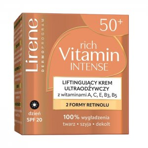 Lirene Rich Vitamin Intense liftingujący krem odżywczy na dzień SPF20 50ml
