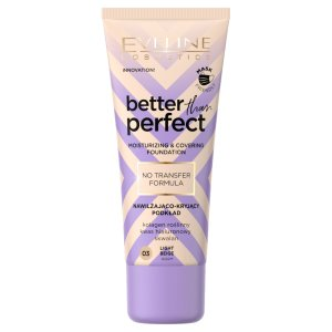 Eveline Better Than Perfect, nawilżająco-kryjący podkład z formułą no transfer, 03 light beige, 30ml