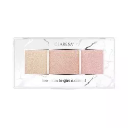 Claresa, Paleta rozświetlaczy TOO GLAM TO GIVE A DAMN 12 golden glow