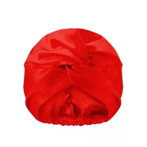 Glov Dwuwarstwowy satynowy czepek do spania Red