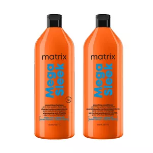 Matrix Mega Sleek, zestaw XL wygładzający włosy, szampon + odżywka