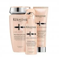 Kerastase Curl Manifesto, zestaw nawilżający do loków, szampon + krem + spray