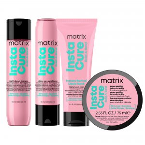 Matrix Instacure Build-A-Bond, zestaw odbudowujący do włosów zniszczonych, szampon + odżywka + maska + balsam