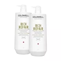 Goldwell Dualsenses Rich Repair, zestaw XL odbudowujący, szampon + odżywka