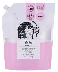 Yope, żel pod prysznic, Róża i Kadzidłowiec, 800ml, refill