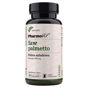 Pharmovit Saw palmetto Palma sabałowa 400 mg suplement diety 90 kapsułek